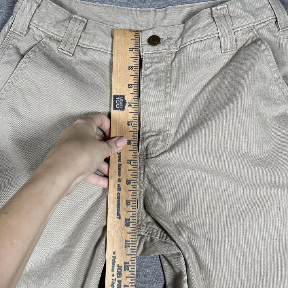 Carhartt Carpenter Pants Mens 30x32 (27x30) Beige Cotton Straight Workwear